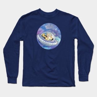 Silly Space Cat Long Sleeve T-Shirt